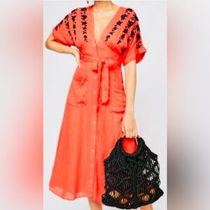 Free People Embroidered Dress